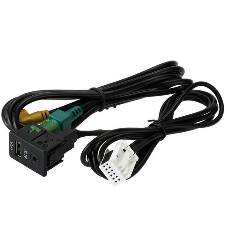 For Magotan New Touran Modified VW CD Player RCD510/310+/300+USB Switch Base+Wiring Harness(1.5m) - Car Switches by PMC TechLife | Online Shopping South Africa | PMC TechLife | Buy Now Pay Later Mobicred