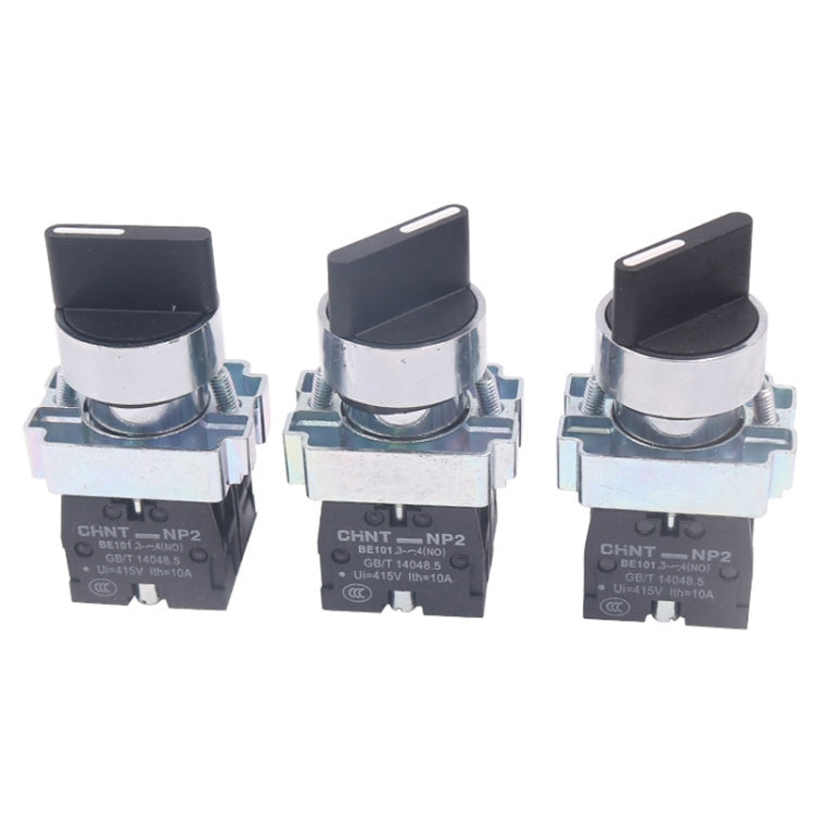 CHINT NP2-BD25 2 Gear Self-locking 1NO+1NC Power Transfer Switch Short Handle Master Knob 22mm - Car Switches by CHINT | Online Shopping South Africa | PMC TechLife | Buy Now Pay Later Mobicred