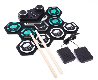 G6008 Desktop Drums With Sound Lithium Portable Drum Set Bluetooth Kids Practice Drum(Colorful) - Percussion Instruments Accessories by PMC Jewellery | Online Shopping South Africa | PMC Jewellery | Buy Now Pay Later Mobicred