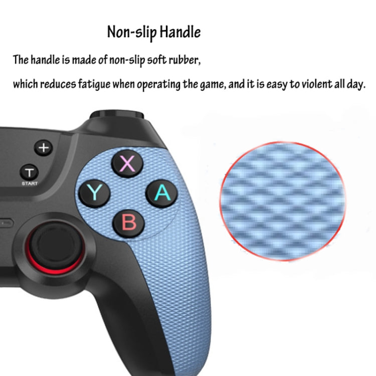 For Switch Pro / PC / Android Wireless Bluetooth Game Controller With Wake-Up Vibration(Blue) - free shipping - PMC Jewellery - Order now!
