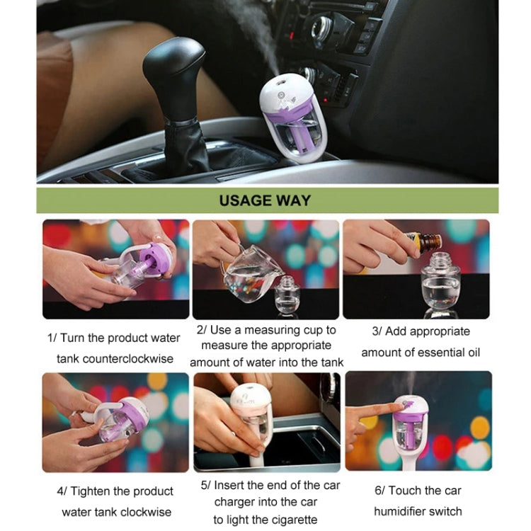 Car Negative Ion Spray Humidifier Aromatherapy Air Purifier(Light Green) - free shipping - PMC TechLife - Order now!
