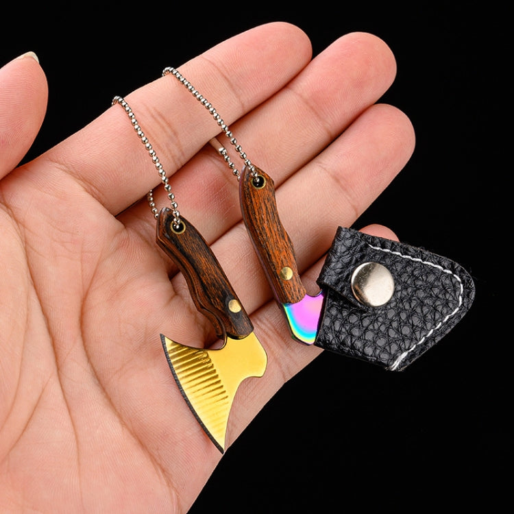 Mini Knife Keychain Portable Removal Express Pendant Accessory With Holster, Model: Kitchen Knife Sanding - Burin &Cutting Knife by PMC Jewellery | Online Shopping South Africa | PMC Jewellery