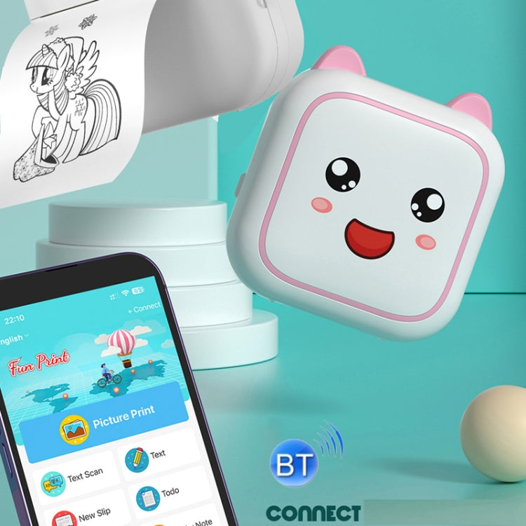 C26 Mini Portable Bluetooth Photo Label Thermal Printer, Spec: Pink+10 Paper - free shipping - PMC TechLife - Order now!
