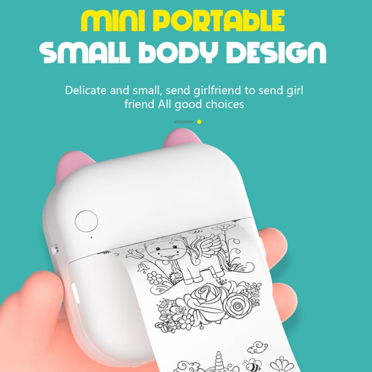C26 Mini Portable Bluetooth Photo Label Thermal Printer, Spec: Pink+10 Paper - free shipping - PMC TechLife - Order now!