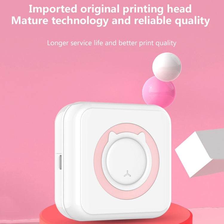 C15 Mini Student Bluetooth Inkless Photo Label Thermal Printer, Spec: Pink+5 Stickers - free shipping - PMC TechLife - Order now!