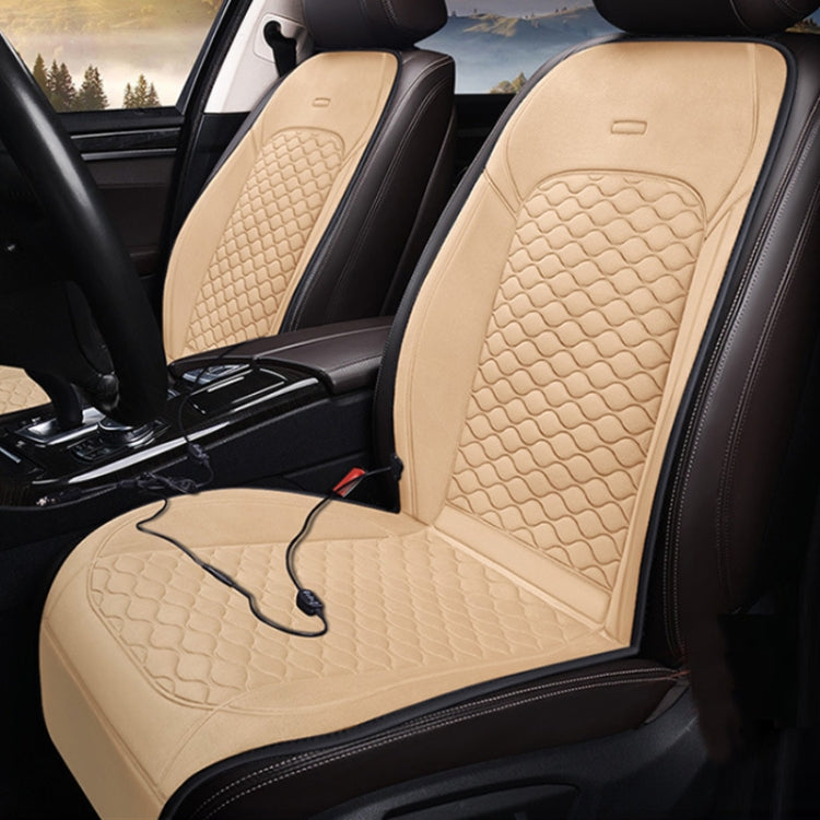 12V Car Winter Electric Heating Short Plush Seat Cushion, Color: Brown - Seat Accessories by PMC TechLife | Online Shopping South Africa | PMC TechLife | Buy Now Pay Later Mobicred