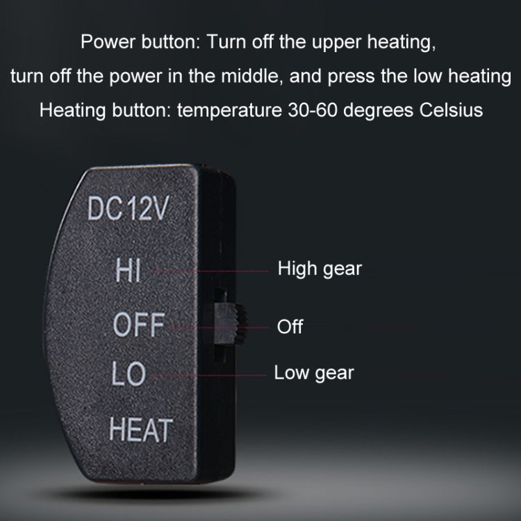 12V Car Winter Electric Heating Short Plush Seat Cushion, Color: Black - Seat Accessories by PMC TechLife | Online Shopping South Africa | PMC TechLife