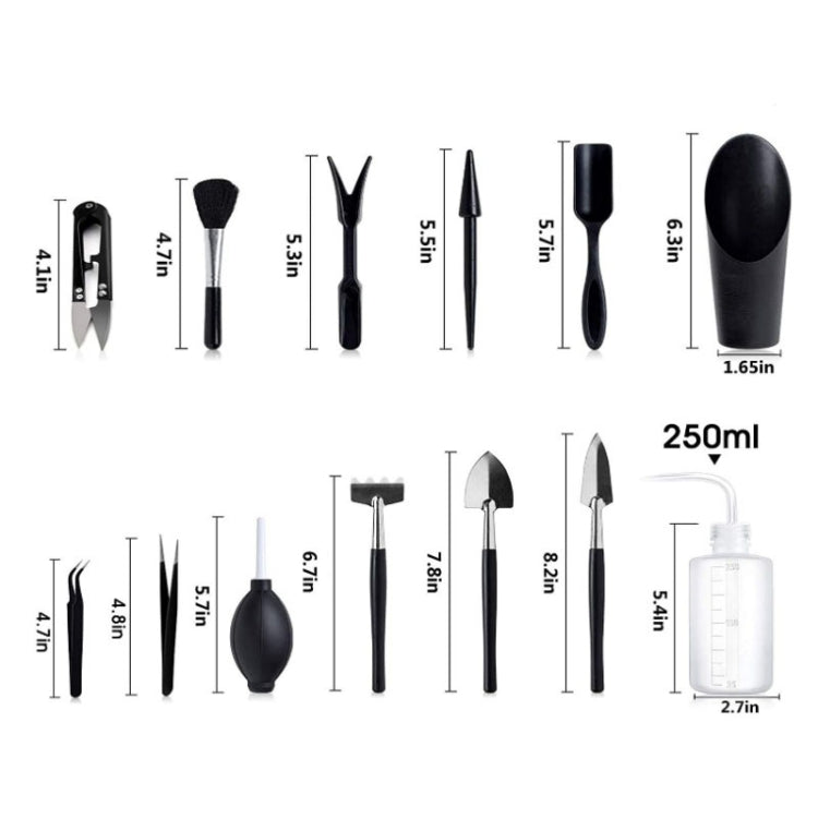 13pcs /Set Succulent Plant Gardening Tools Set Indoor Growing Removal Pots Horticultural Kits - Garden Hand Tools by PMC TechLife | Online Shopping South Africa | PMC TechLife