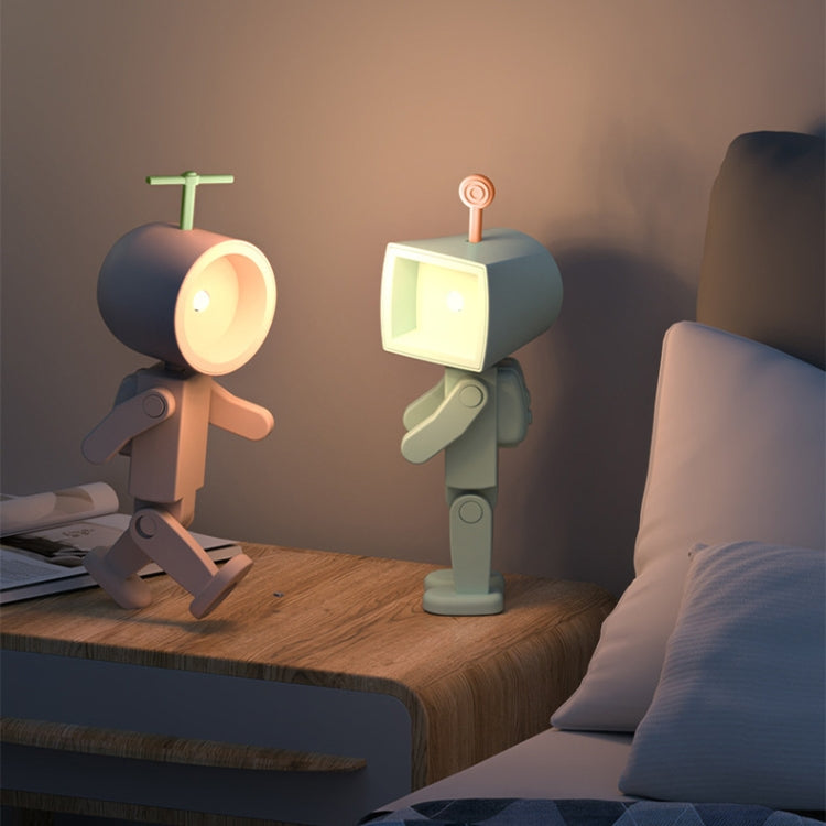 Mini Astronaut Magnetic LED Night Light Desktop Building Block Ornaments Desk Lamp, Color: Square Blue - Bedside Light by PMc TechLife | Online Shopping South Africa | PMc TechLife | Buy Now Pay Later Mobicred