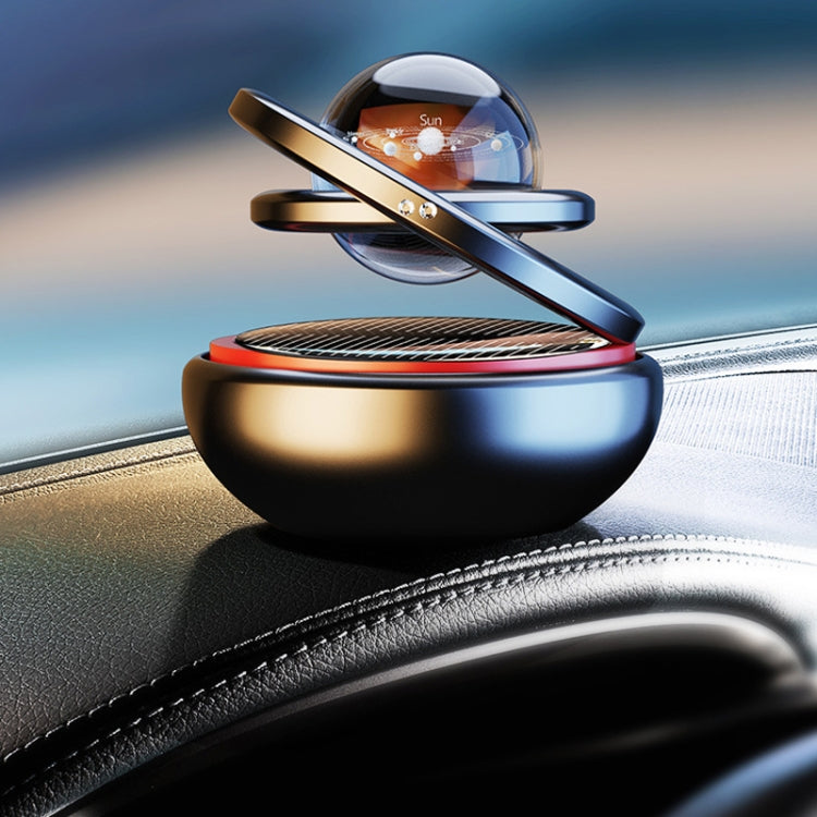 Interstellar Vast Solar Rotating Car Aromatherapy Ornaments, Color: Red - free shipping - PMC Jewellery - Order now!