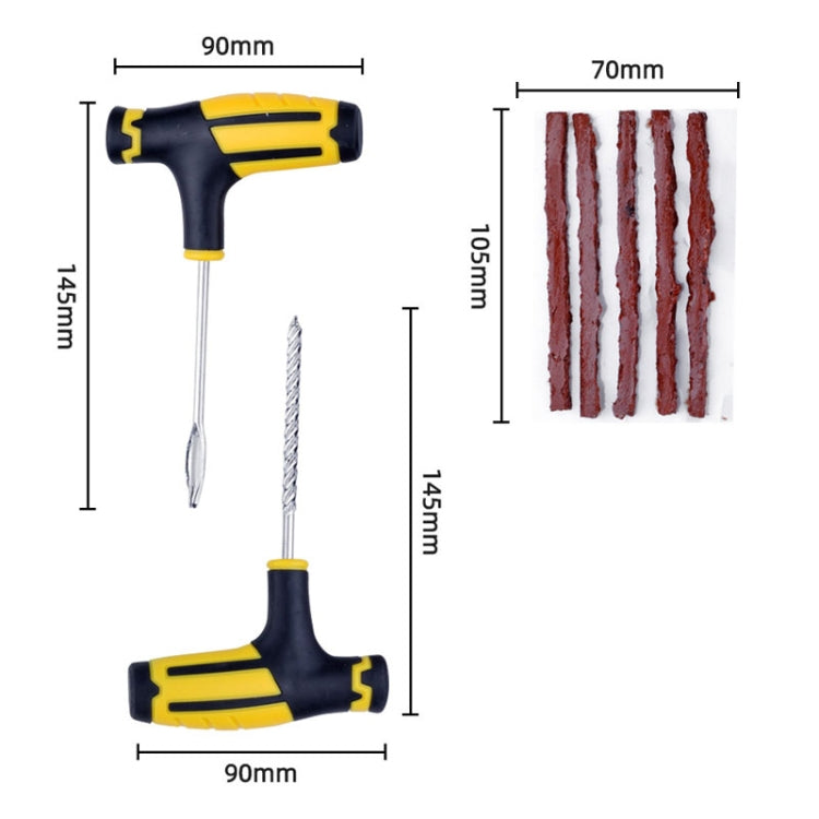 8pcs Automotive Vacuum Tire Repair Tool Car Tire Patching Instrument Set - Tire Repair & Installation Tools by PMC TechLife | Online Shopping South Africa | PMC TechLife | Buy Now Pay Later Mobicred