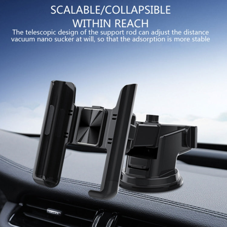 Car Air Outlet Rotatable Snap-on Base Mobile Phone Navigation Bracket(Silver) - Car Holders by PMC TechLife | Online Shopping South Africa | PMC TechLife | Buy Now Pay Later Mobicred