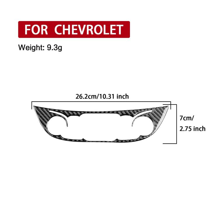 For Chevrolet Malibu 2016-2022 B Model Left-hand Drive Center Control Knob Panel Sticker(Black) - Car Interior Mouldings by PMc TechLife | Online Shopping South Africa | PMc TechLife | Buy Now Pay Later Mobicred