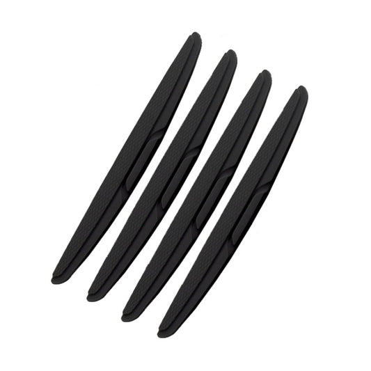 SAHNSHI 4pcs /Pack 7755 Car Door Anti-Collision Silicone Strip Bumper Mirror Thickening Decorative Stickers(Black) - Anti Collision Sticker by SHANSHI | Online Shopping South Africa | PMC Jewellery | Buy Now Pay Later Mobicred