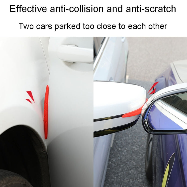 SHANSHI 6pcs /Pack 7753 Car Door Anti-Collision Silicone Strip Bumper Mirror Thickening Decorative Stickers(Gray) - Anti Collision Sticker by SHANSHI | Online Shopping South Africa | PMC Jewellery | Buy Now Pay Later Mobicred