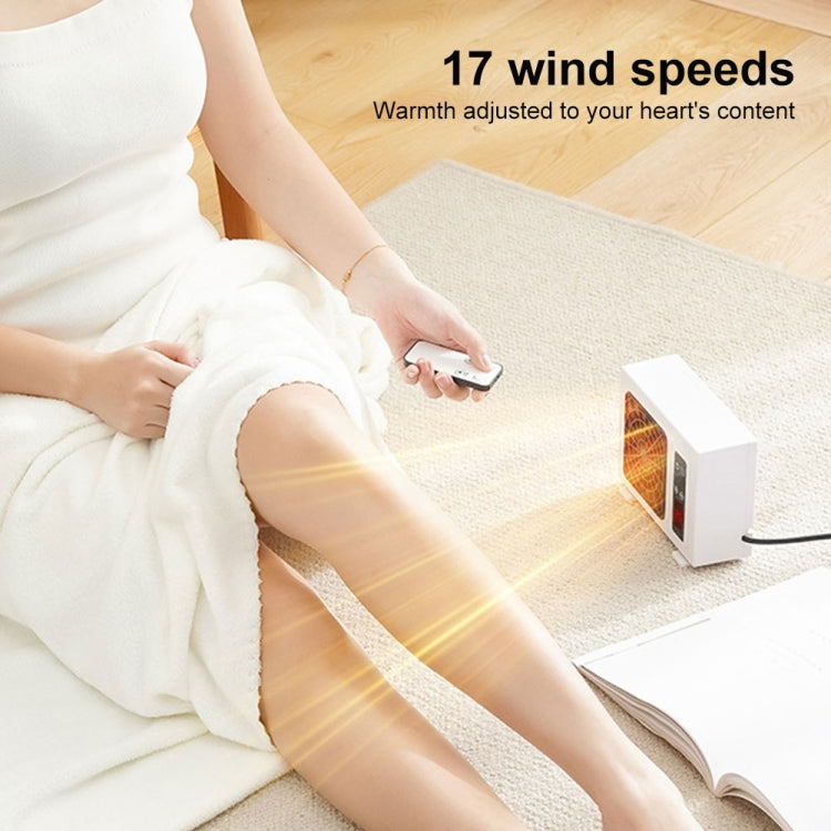 600W Desktop Electric Heater PTC Fast Heating Energy Saving Warm Fan With Remote Control(US Plug) - Electric Heaters by PMC TechLife | Online Shopping South Africa | PMC TechLife | Buy Now Pay Later Mobicred
