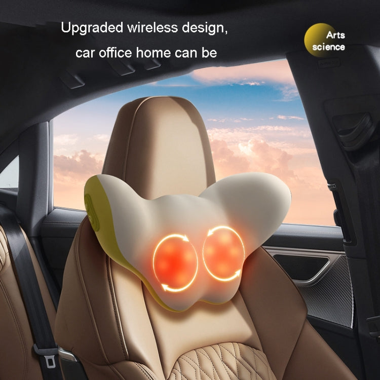 Multi-Function Lumbar Massager Car Cervical Hot Waist Massage Pillow, Specification: Charging Model Gray - free shipping - PMC TechLife - Order now!