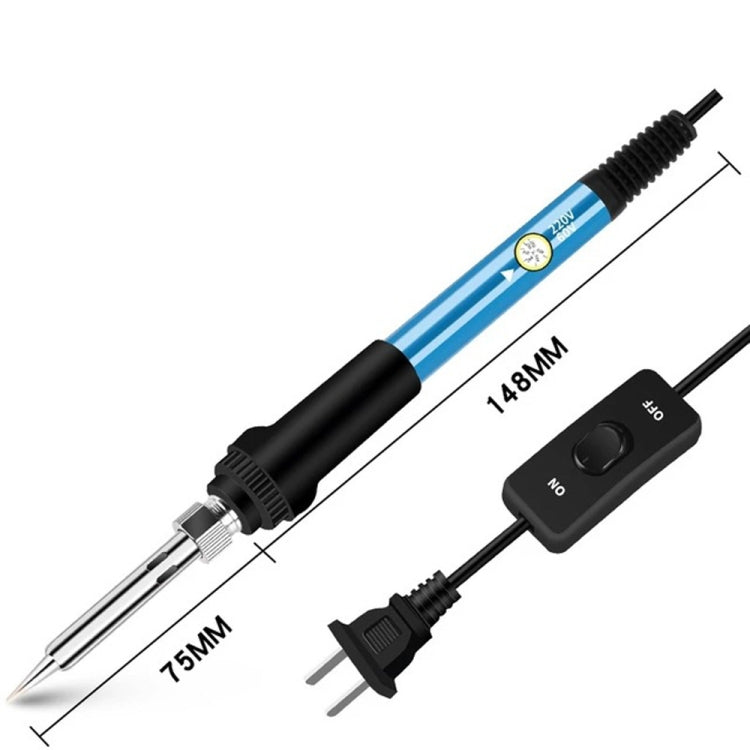 19 in 1 60W Adjustable Temperature Soldering Iron Multimeter Tool Set, Color: Blue EU Plug - free shipping - PMc TechLife - Order now!