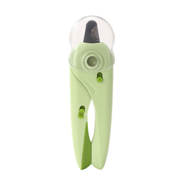 LED Pet Nail Clippers Dog and Cat Nail Clippers with Nail Polisher(Green) - Fingernail Trimmers by PMC Jewellery | Online Shopping South Africa | PMC Jewellery