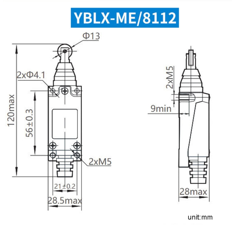 CHNT YBLX-ME8112 Limiter Travel Switches Micro Self-Resetting Stroke Switch - free shipping - PMC TechLife - Order now!