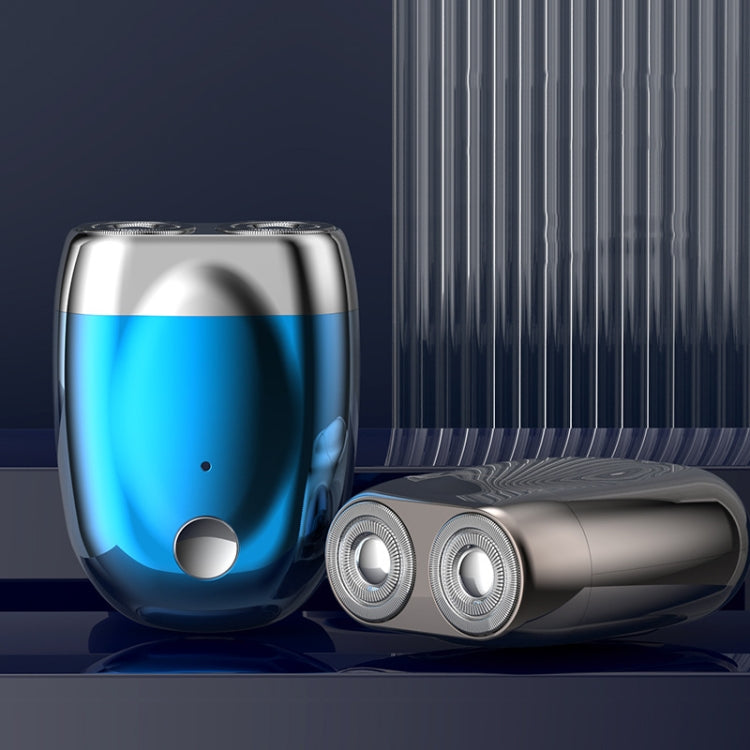Double-head Mini Magnetic Shaver Portable Men Electric Shaver(Royal Blue) - Electric Shavers by PMC TechLife | Online Shopping South Africa | PMC TechLife | Buy Now Pay Later Mobicred