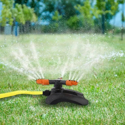 Three-prong Sprinkler Garden Lawn Rotating Sprinkler(Orange) - Watering & Irrigation by PMC Jewellery | Online Shopping South Africa | PMC Jewellery