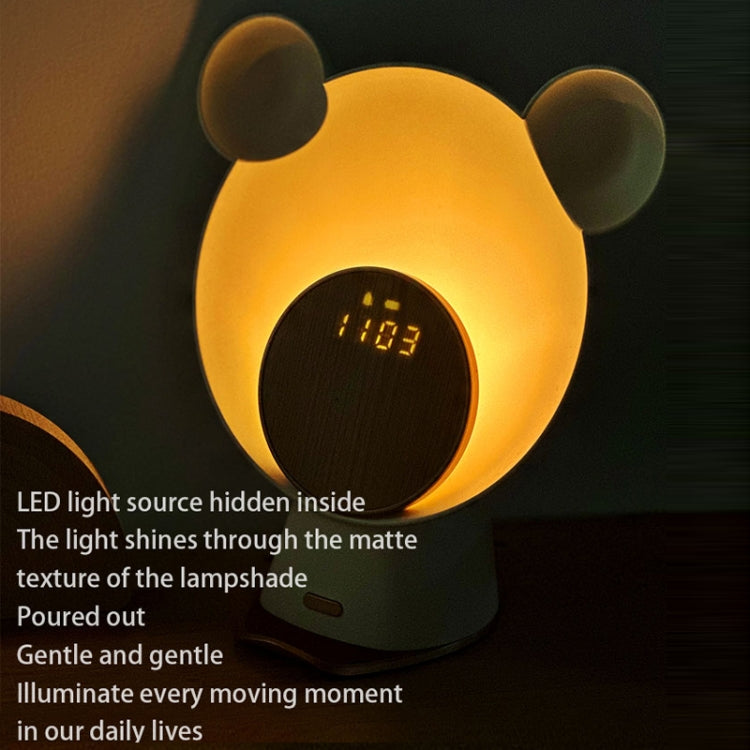 Night Light Smart Speaker Wireless Charging Atmosphere Light Alarm Clock(White) - Novelty Clock by PMc TechLife | Online Shopping South Africa | PMc TechLife | Buy Now Pay Later Mobicred