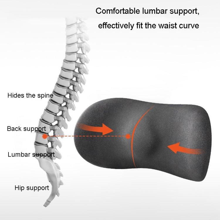 Car Cushion Driving Seat Cervical Support Backrest Pillow, Style: Waist Pad Gray - Seat Accessories by PMC TechLife | Online Shopping South Africa | PMC TechLife | Buy Now Pay Later Mobicred
