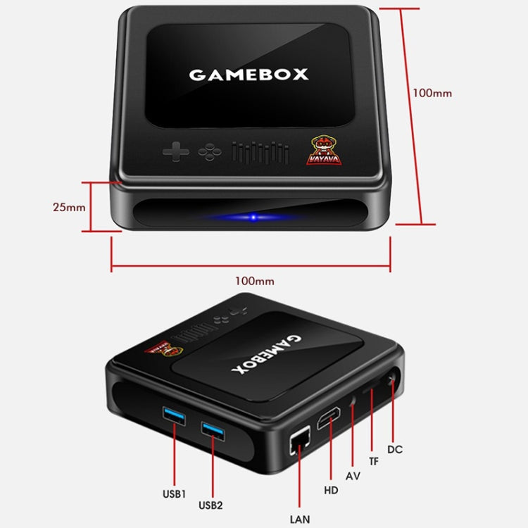 G10 GAMEBOX TV Box Dual System Wireless Android 3D Home 4K HD Game Console Support PS1 / PSP, Style: 128G 40,000+ Games (Black) - Pocket Console by PMC Jewellery | Online Shopping South Africa | PMC Jewellery | Buy Now Pay Later Mobicred