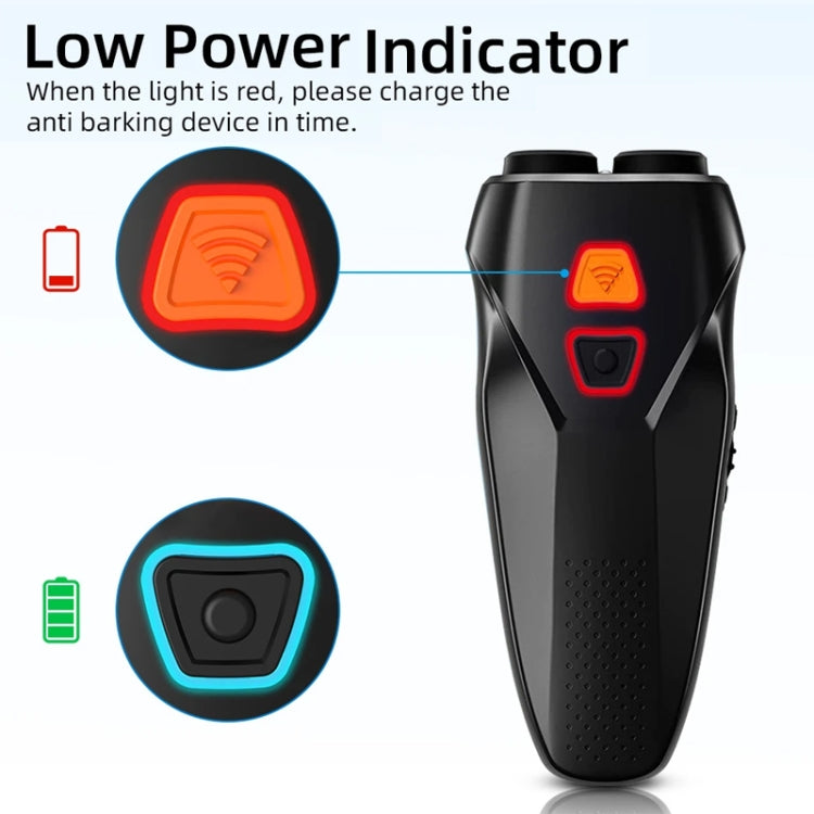 Ultrasonic Dog Repeller Stop Barker Dual Probe High Power Repeller Handheld Dog Trainer(Silver) - Training Aids by PMC TechLife | Online Shopping South Africa | PMC TechLife | Buy Now Pay Later Mobicred