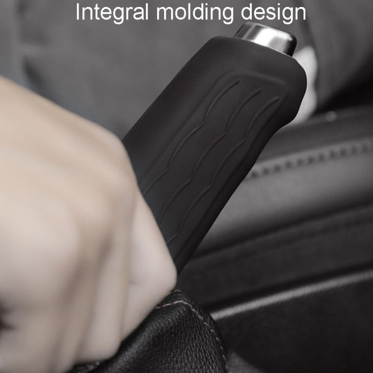 Automotive Universal Silicone Handbrake Handle Cover Brake Handle Decorative Protective Sleeve, Size: Straight Sleeve(Black) - Shift Knob by PMC TechLife | Online Shopping South Africa | PMC TechLife | Buy Now Pay Later Mobicred