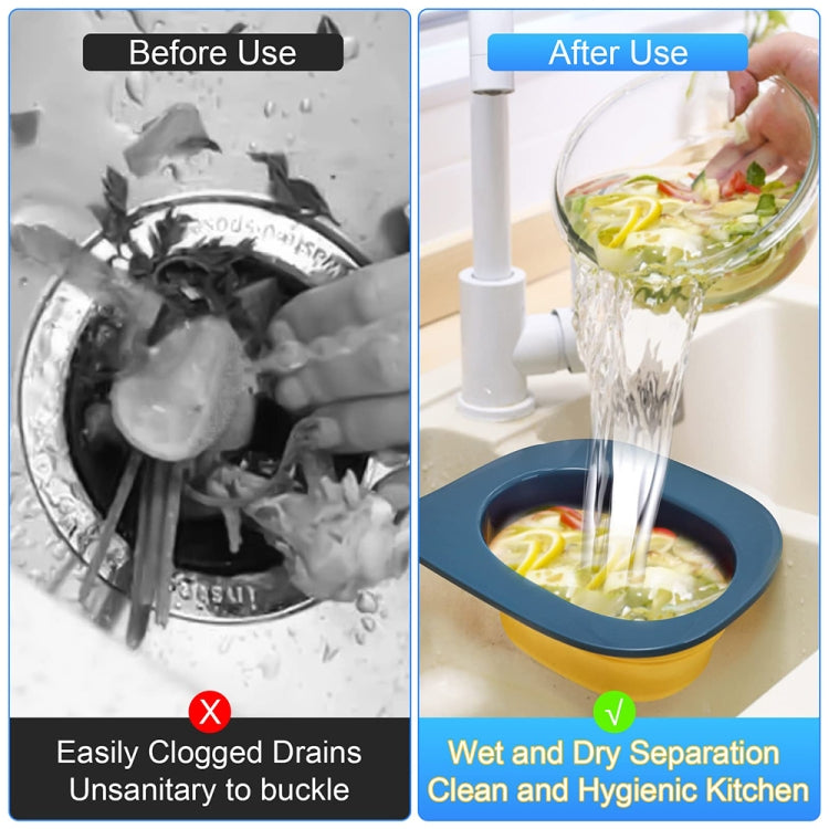 Multifunctional Whale-shaped Foldable Kitchen Fruit and Vegetable Draining Basket(Yellow Blue) - Filters by PMC TechLife | Online Shopping South Africa | PMC TechLife | Buy Now Pay Later Mobicred