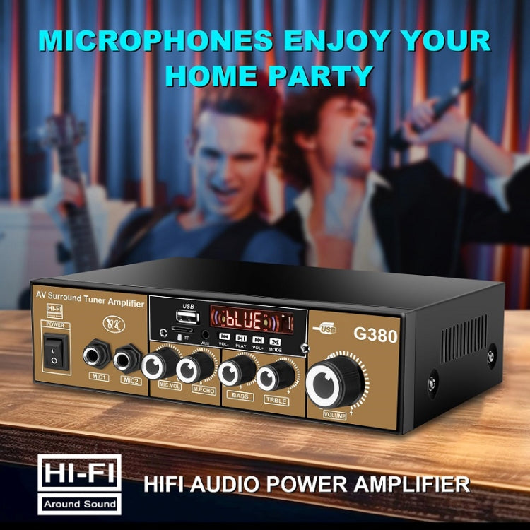 Car High-power Bluetooth Plug-in Card Digital Smart Amplifier(EU Plug) - Car Amplifiers by PMC TechLife | Online Shopping South Africa | PMC TechLife | Buy Now Pay Later Mobicred