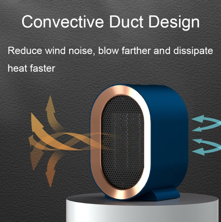 Small Desktop Electric Heater Home PTC Instant Energy-saving Heater, Spec: UK Plug(Blue) - Electric Heaters by PMC TechLife | Online Shopping South Africa | PMC TechLife | Buy Now Pay Later Mobicred