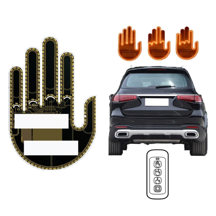 Vehicle-Mounted Multifunctional Warning Anti-Rear Collision Gesture Light(Womens Black) - Warning Lights by PMC TechLife | Online Shopping South Africa | PMC TechLife | Buy Now Pay Later Mobicred