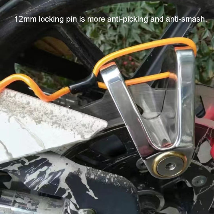 Electrical Vehicle Triangle Disc Brake Lock Universal Alloy Steel Anti-Theft Lock Scooter Padlock(Black) - Theft Protection by PMC TechLife | Online Shopping South Africa | PMC TechLife | Buy Now Pay Later Mobicred