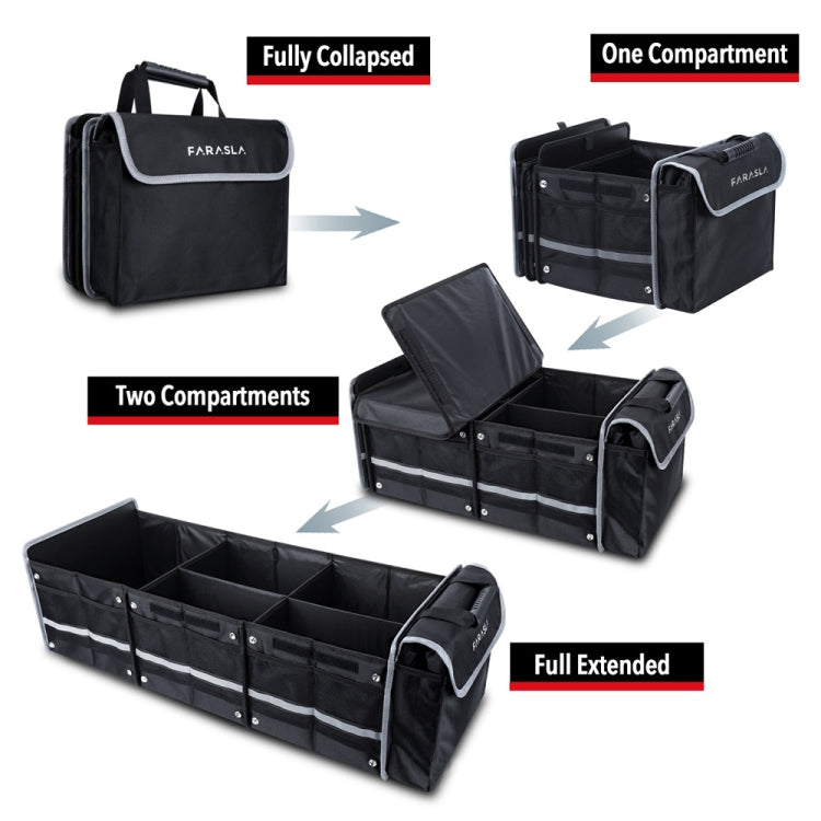 90x35x30cm Oxford Cloth Car Multifunctional Foldable Glove Storage Box - Stowing Tidying by PMC TechLife | Online Shopping South Africa | PMC TechLife | Buy Now Pay Later Mobicred