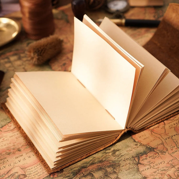 Genuine Leather Retro Notebook Diary Thickened Sketchbook Notepad(Crazy Horse Brown) - Notebooks by PMC TechLife | Online Shopping South Africa | PMC TechLife