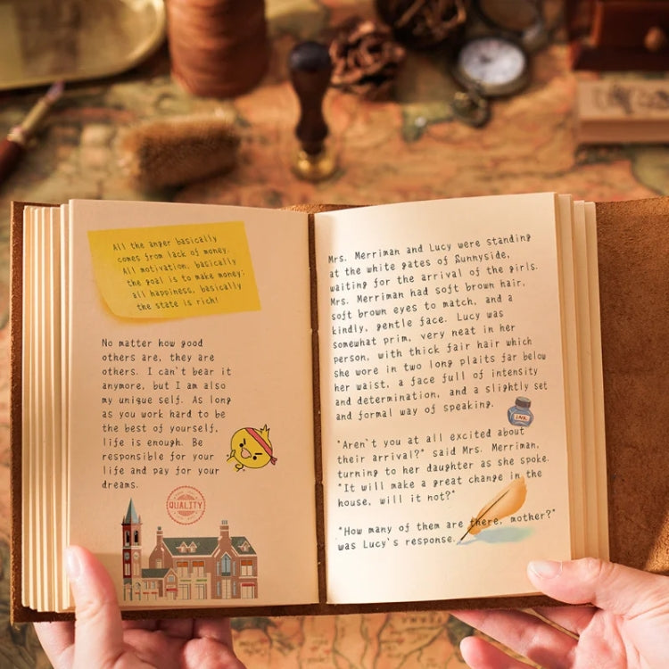 Genuine Leather Retro Notebook Diary Thickened Sketchbook Notepad(Crazy Horse Brown) - Notebooks by PMC TechLife | Online Shopping South Africa | PMC TechLife