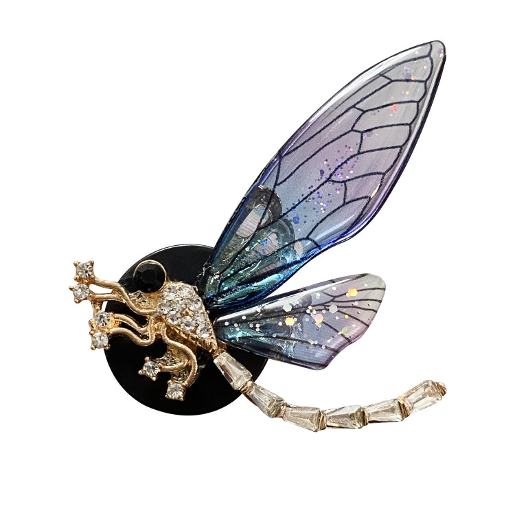 3pcs/set Metal Butterfly Dragonfly Bee Car Air Vent Aromatherapy Decorative Clip(Blue) - free shipping - PMC TechLife - Order now!