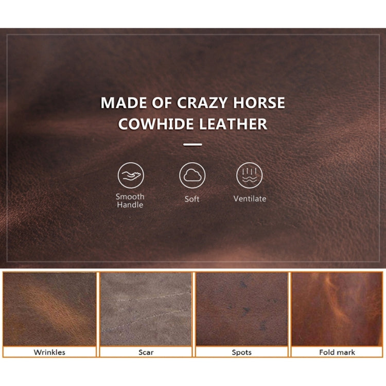 For Airtag CONTACTS FAMILY CF1139 First-layer Cowhide Tracker Protective Case Pet Locator Leather Case(Red) - Key Chain Series by CONTACTS FAMILY | Online Shopping South Africa | PMc TechLife | Buy Now Pay Later Mobicred