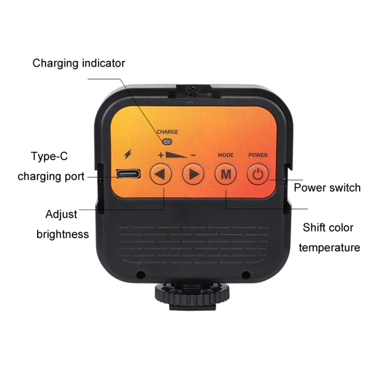 Portable Phone Desktop Live Fill Light Mini Pocket Light Shooting Camera Fill Lamp, Style: RGB Full Color -  by PMC TechLife | Online Shopping South Africa | PMC TechLife | Buy Now Pay Later Mobicred