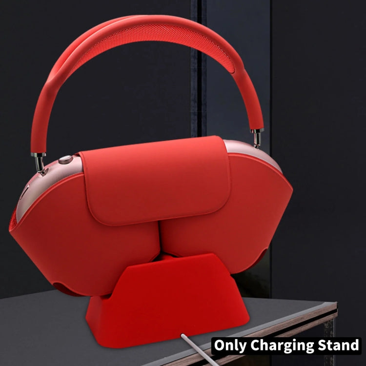 For AirPods Max Wireless Headphone Silicone Charger Dock Stand Base(Red) - Other Accessories by PMC Jewellery | Online Shopping South Africa | PMC Jewellery