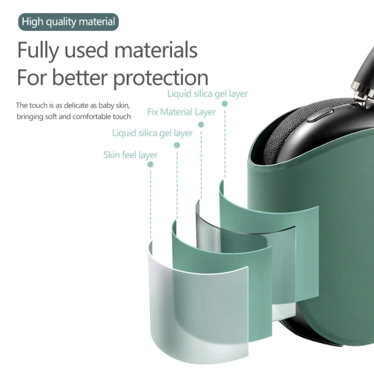 For AirPods Max Headphone Protective Cover Soft Case(Black) - Earmuff & Pad by PMC TechLife | Online Shopping South Africa | PMC TechLife