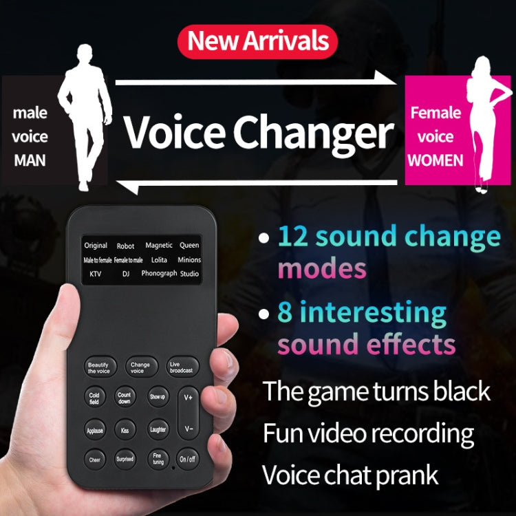 S9 Mobile Phone Computer Live Sound Card Voice Changer Game Karaoke Recording Audio Transformer(English) - Live Sound Effects Processors by PMC TechLife | Online Shopping South Africa | PMC TechLife | Buy Now Pay Later Mobicred