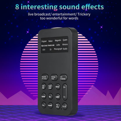 S9 Mobile Phone Computer Live Sound Card Voice Changer Game Karaoke Recording Audio Transformer(English) - Live Sound Effects Processors by PMC Jewellery | Online Shopping South Africa | PMC Jewellery | Buy Now Pay Later Mobicred