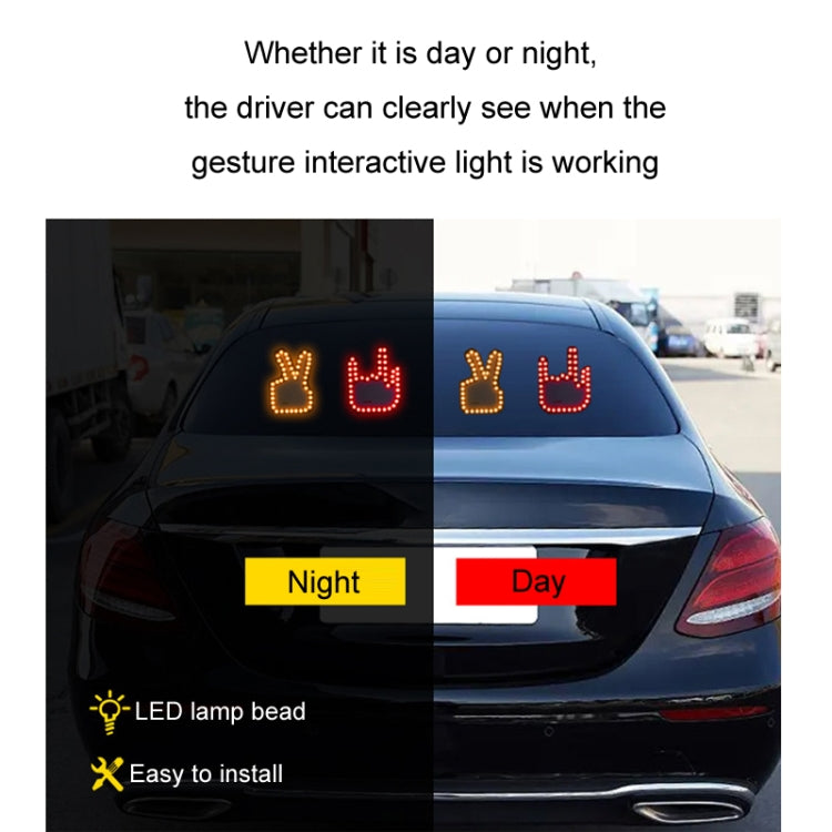 Car Interactive Finger Light Multi-function Warning Anti-rear Collision Light(OK) - free shipping - PMC TechLife - Order now!