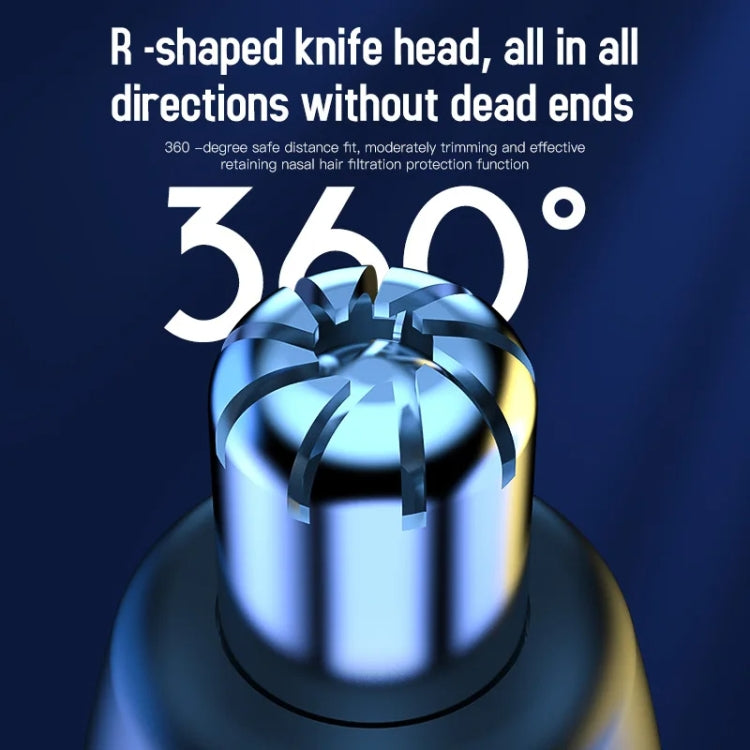 Electric Digital Display Nose Hair Trimmer Rechargeable 3 Gear Adjustable Portable Shaver(Black) - Electric Shavers by PMC TechLife | Online Shopping South Africa | PMC TechLife | Buy Now Pay Later Mobicred