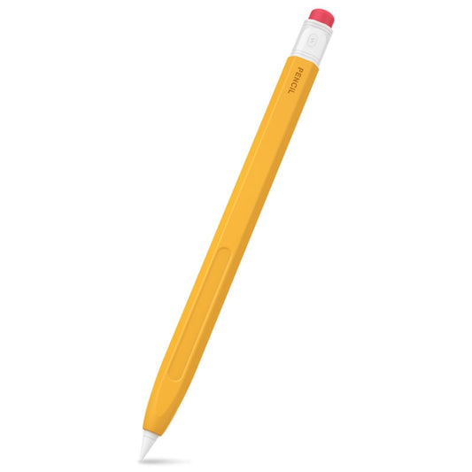 For Apple Pencil 2 AhaStyle PT180-2 Retro Stylus Protective Case Drop Proof Capacitive Pen Cover(Yellow) - Pencil Accessories by AhaStyle | Online Shopping South Africa | PMC Jewellery | Buy Now Pay Later Mobicred