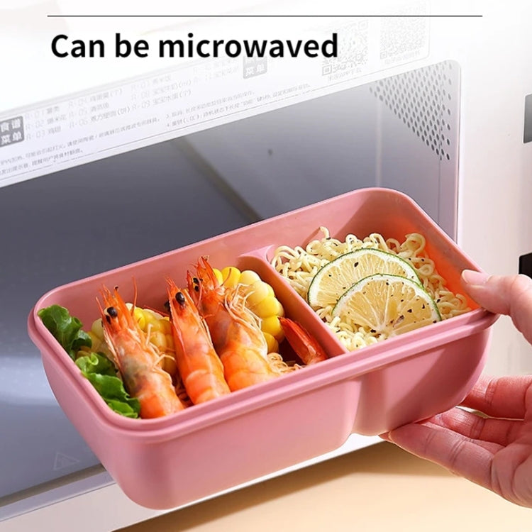 Square Microwaveable Lunch Box Hermetic Bento Box with Spoon Chopsticks(Green) - Cutlery Sets by PMC TechLife | Online Shopping South Africa | PMC TechLife